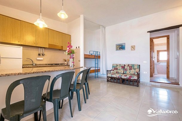 Albatros Residence - Wohnbeispiel Appartement 1 Schlafzimmer (Zimmercodierung AB1)