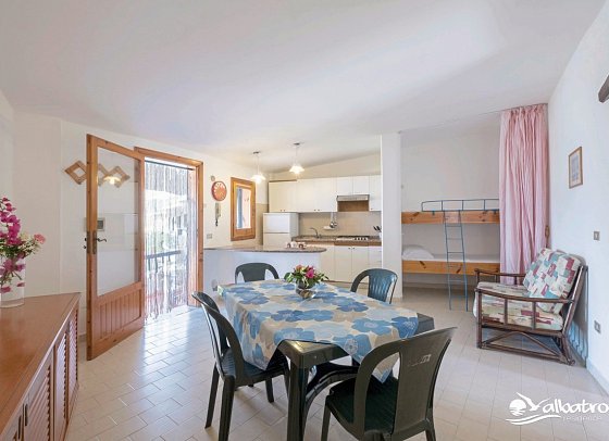 Albatros Residence - Wohnbeispiel Appartement 1 Schlafzimmer (Zimmercodierung AB1)