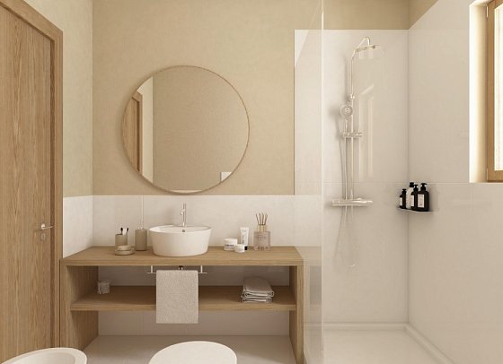 VOI Le Muse Essentia - Wohnbeispiel Badezimmer (Zimmercodierung DS1)