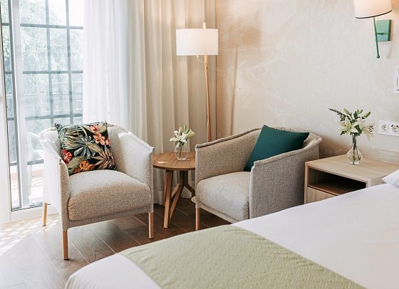 Jardín Tecina - Wohnbeispiel Doppelzimmer Oasis Gartenblick (Zimmercodierung DBG)