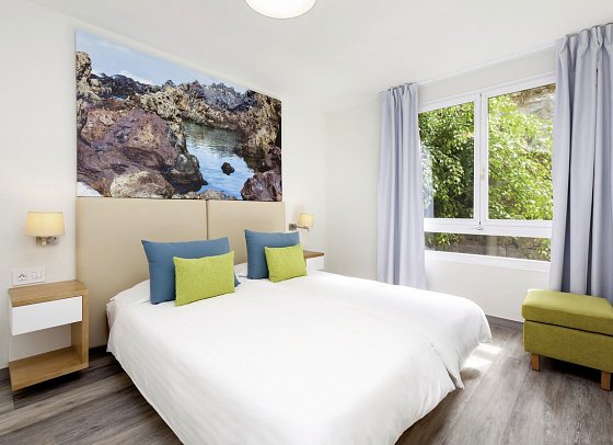 Tigaiga Suites - Wohnbeispiel Appartement 2 Schlafzimmer seitlicher Meerblick (Zimmercodierung OBN)