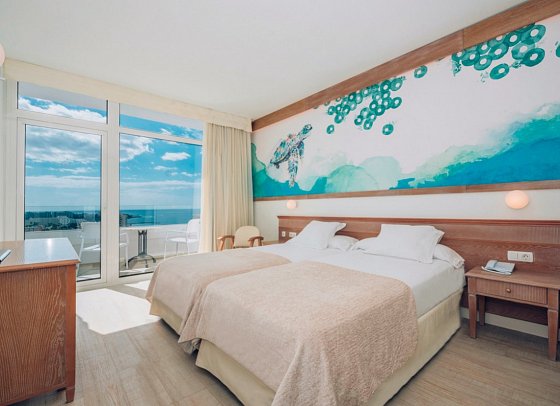 Iberostar Waves Las Dalias - Wohnbeispiel Doppelzimmer Meerblick (Zimmercodierungen D1M & D2M)