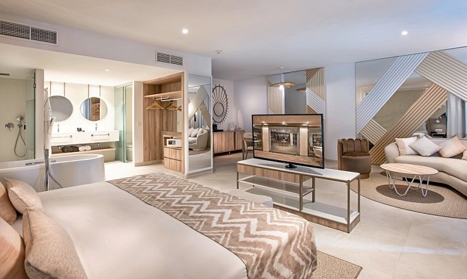 Guayarmina Princess - Wohnbeispiel Suite Platinum seitl. Meerblick (Zimmercodierung WX1)