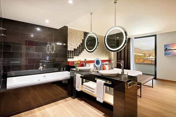 Hard Rock Hotel Tenerife - Wohnbeispiel Studio Suite Silver (Zimmercodierungen SX1 & SX2)