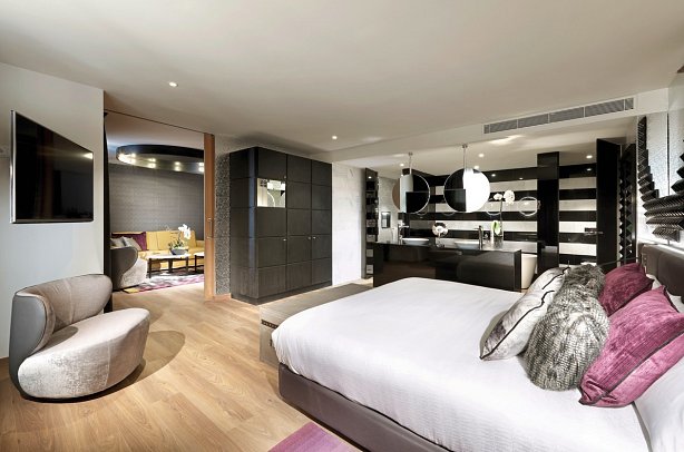 Hard Rock Hotel Tenerife - Wohnbeispiel Rock Suite Diamond (Zimmercodierung WX3)