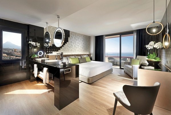 Hard Rock Hotel Tenerife - Wohnbeispiel Doppelzimmer Deluxe Meerblick (Zimmercodierung DD4)