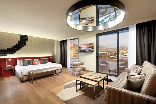 Hard Rock Hotel Tenerife - Wohnbeispiel Studio Suite Silver (Zimmercodierungen SX1 & SX2)