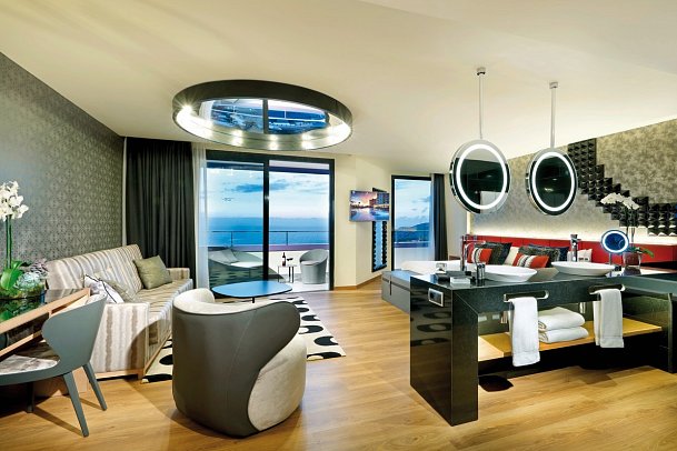 Hard Rock Hotel Tenerife - Wohnbeispiel Suite Silver Rock Royalty (Zimmercodierung WX2)