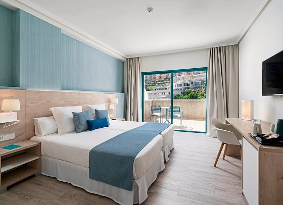 Alua Tenerife - Wohnbeispiel Doppelzimmer Poolblick (Zimmercodierung DBP)