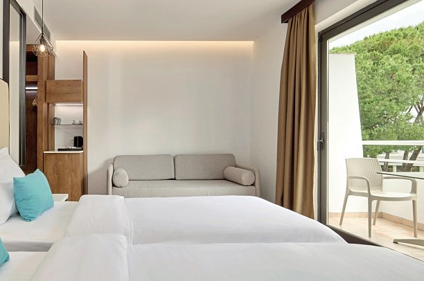 Sol Tropikal Durres - Wohnbeispiel Doppelzimmer Gartenblick (Zimmercodierungen DBG, D1G, DBP & D1P)