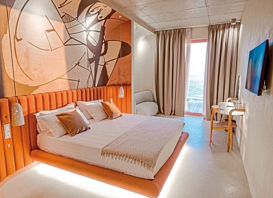 Epidamn White Sensation - Wohnbeispiel Doppelzimmer Meerblick (Zimmercodierung D1M)