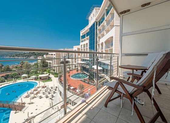 Splendid Conference & Spa Resort - Beispiel Balkon Doppelzimmer Superior Meerblick (Zimmercodierung DSM)