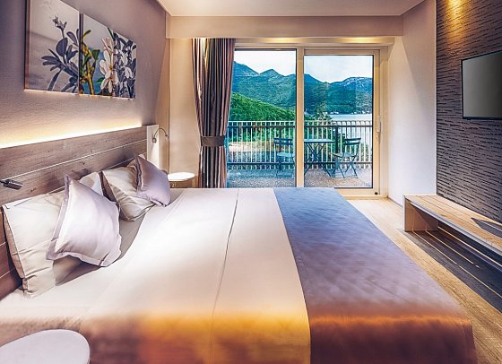 Carine Hotel Park - Wohnbeispiel Doppelzimmer Meerblick (Zimmercodierung DBM)
