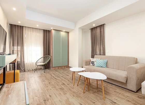Hotel Olea - Wohnbeispiel Appartement 1 Schlafzimmer (Zimmercodierung AB1)