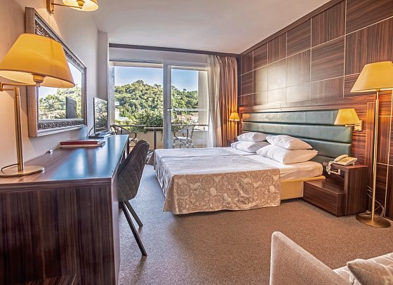 Palas - Wohnbeispiel Doppelzimmer Bergblick (Zimmercodierung D1B)