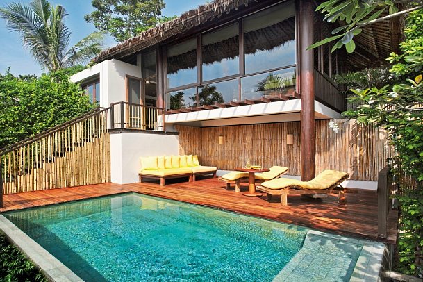 Six Senses Samui - Terassenbeispiel Hideaway Pool Villa (Zimmercodierung VB5/VB2)