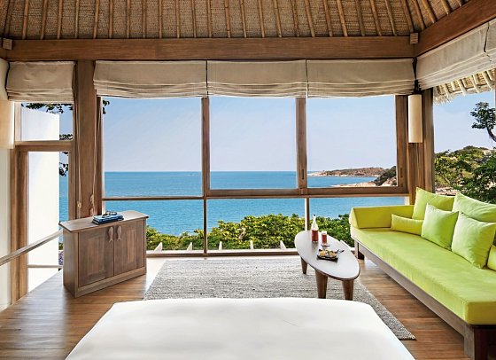 Six Senses Samui - Wohnbeispiel Oceanfront Pool Villa (Zimmercodierung VBO)