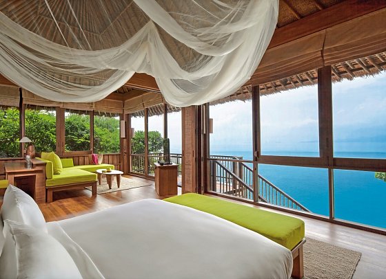 Six Senses Samui - Wohnbeispiel Oceanfront Pool Villa Suite (Zimmercodierung WB5)