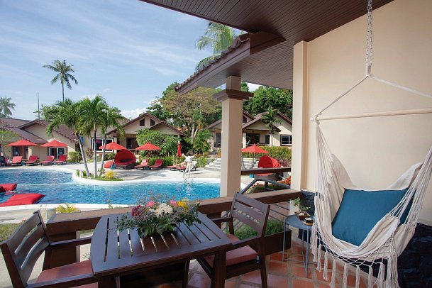 Royal Beach Boutique Resort & Spa - Balkonbeispiel Bungalow Suite (Zimmercodierung WB1)