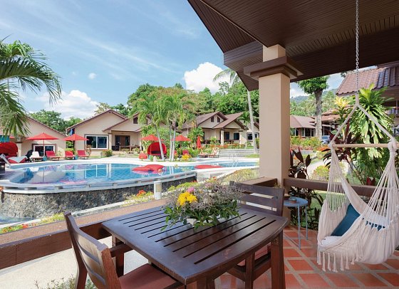 Royal Beach Boutique Resort & Spa - Balkonbeispiel Premium Bungalow (Zimmercodierung BM1)