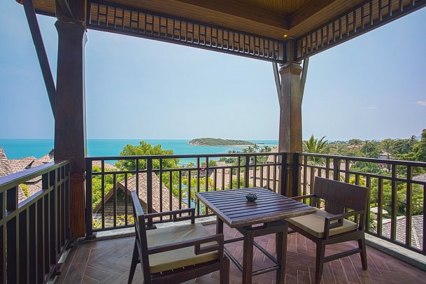 Nora Buri Resort & Spa - Wohnbeispiel Deluxe Hillside Sea View (Zimmercodierung UDM)