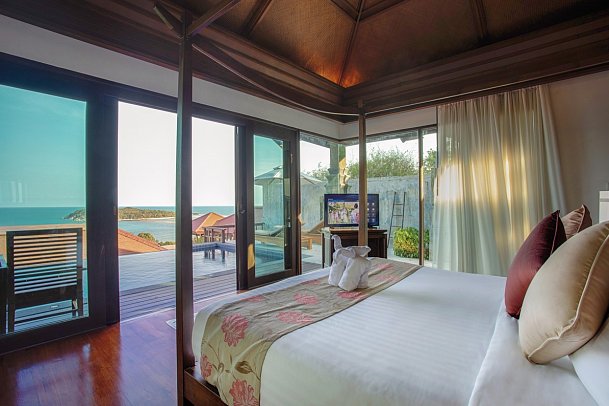 Nora Buri Resort & Spa - Wohnbeispiel Pool Villa Hillside Sea View (Zimmercodierung VBM)