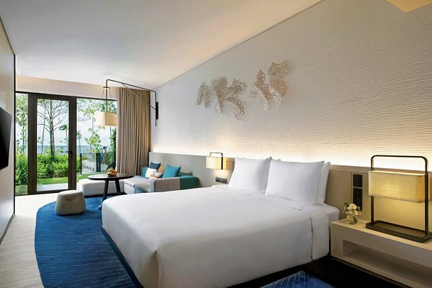 Hyatt Regency Koh Samui - Wohnbeispiel 1 King Bed Partial Ocean View Family (Zimmercodierung FBN)