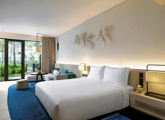 Hyatt Regency Koh Samui - Wohnbeispiel 1 King Bed Partial Ocean View Family (Zimmercodierung FBN)
