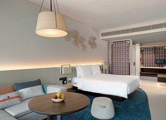 Hyatt Regency Koh Samui - Wohnbeispiel 1 King Bed Partial Ocean View Family (Zimmercodierung FBN)