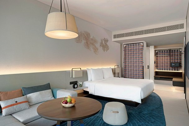 Hyatt Regency Koh Samui - Wohnbeispiel 1 King Bed Partial Ocean View Family (Zimmercodierung FBN)