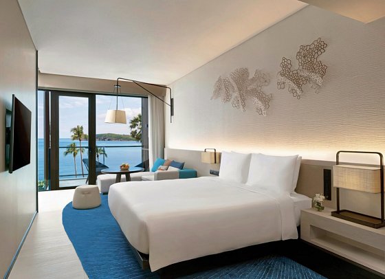 Hyatt Regency Koh Samui - Wohnbeispiel 1 King Bed/2 Twin Beds Ocean View Club Access (Zimmercodierung ULM)
