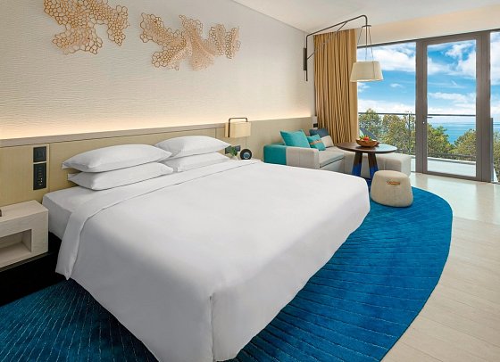 Hyatt Regency Koh Samui - Wohnbeispiel 1 King Bed/2 Twin Beds Partial Ocean View (Zimmercodierung US2)