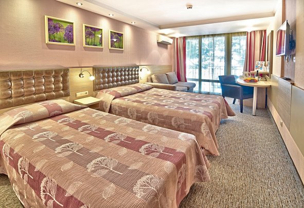 Sandy Beach - Wohnbeispiel Doppelzimmer seitl. Meerblick (Zimmercodierungen DE1, DBN & D1N)