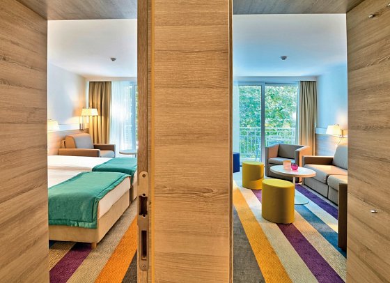 Family Club Ralitsa Aqua - Wohnbeispiel Appartement 1 Schlafzimmer (Zimmercodierung AB1)