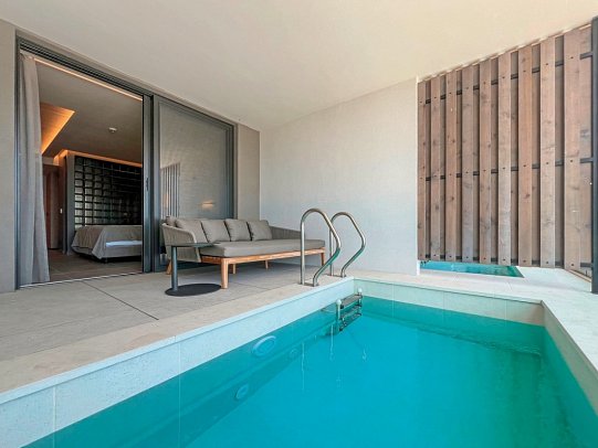 GRIFID Noa - Wohnbeispiel Doppelzimmer Swim Up Meerblick (Zimmercodierung D1Q)