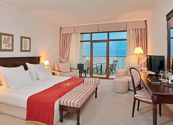 Melia Grand Hermitage - Wohnbeispiel Doppelzimmer Meerblick (Zimmercodierungen DBM, DCM & DMM)