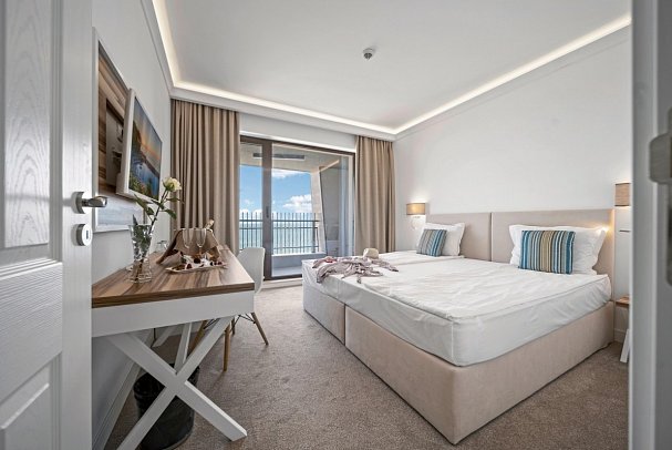 HVD Nympha - Wohnbeispiel Doppelzimmer Meerblick (Zimmercodierung DBM)