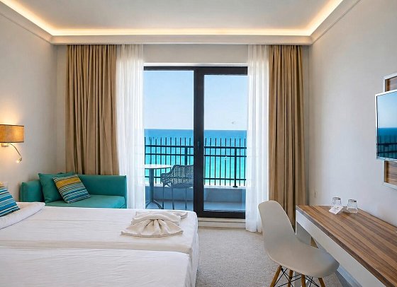HVD Nympha - Wohnbeispiel Doppelzimmer Meerblick (Zimmercodierung DBM)