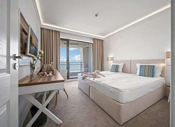 HVD Nympha - Wohnbeispiel Doppelzimmer Meerblick (Zimmercodierung DBM)