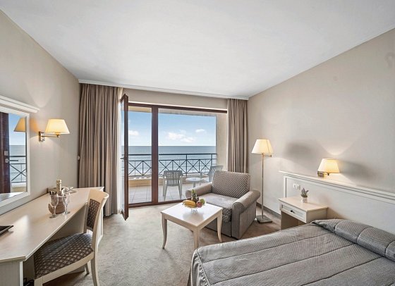 HVD Riviera Beach Hotel - Wohnbeispiel Doppelzimmer Meerblick (Zimmercodierungen DBM & DCM)