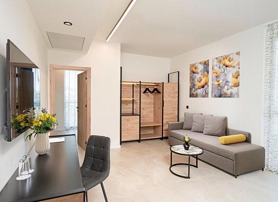 SH Dolce Mare - Wohnbeispiel Appartement 1 Schlafzimmer (Zimmercodierung AB1)