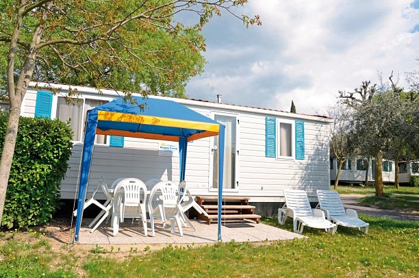 Camping Residence Village (by Happy Camp) - Wohnbeispiel Mobilheim Happy Easy (Zimmercodierungen CB1 & CG1)