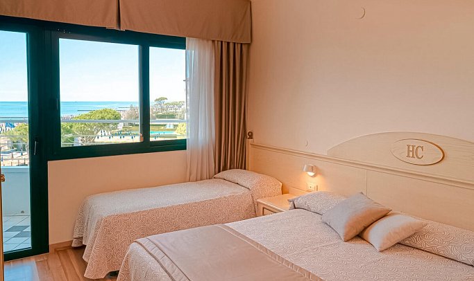 Carlton - Wohnbeispiel Doppelzimmer seitl. Meerblick (Zimmercodierung DBN)