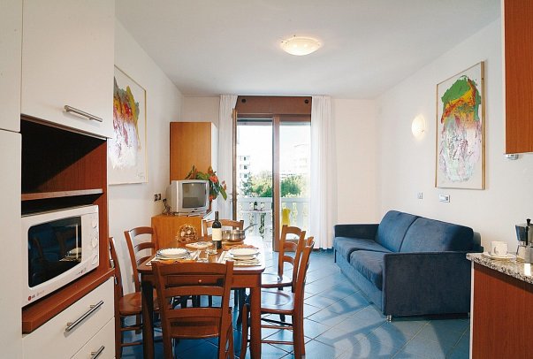 Apartmenthaus Katja - Wohnbeispiel Studio (Zimmercodierungen SB1, SBM & SB2)