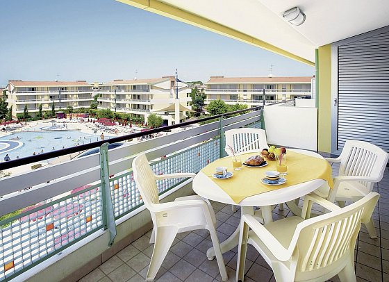 Villaggio Planetarium - Beispiel Balkon (Zimmercodierung AB1)