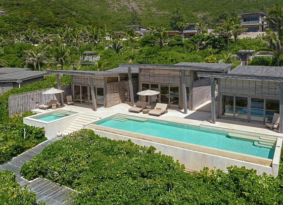 Six Senses Con Dao - Wohnbeispiel Beachfront 3BR Pool Villa (Zimmercodierung VB3)