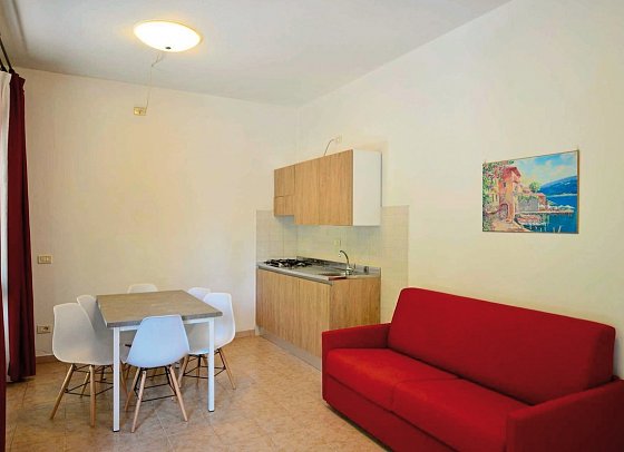 Camping Bella Italia - Wohnbeispiel 2-Zimmer-Appartement Glicine (Zimmercodierung AB4)
