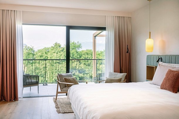 A-ROSA Gardasee - Wohnbeispiel Doppelzimmer Superior Naturblick (Zimmercodierungen D1L, D2L & D3L)