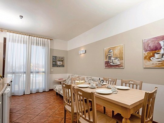 Residence Eden - Wohnbeispiel Appartement 2 Schlafzimmer (Zimmercodierung OB1)