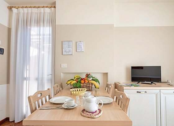 Residence Eden - Wohnbeispiel Appartement 1 Schlafzimmer (Zimmercodierung AB2)